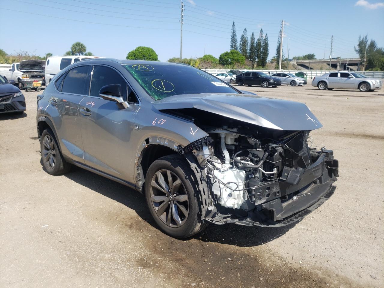 LEXUS NX 300 BAS 2018 with VIN JTJYARBZ0J2108637 - Photo from auction