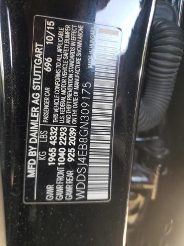 Photo 10 from auction – 2016 MERCEDES-BENZ CLA 250 with VIN WDDSJ4EB8GN309175
