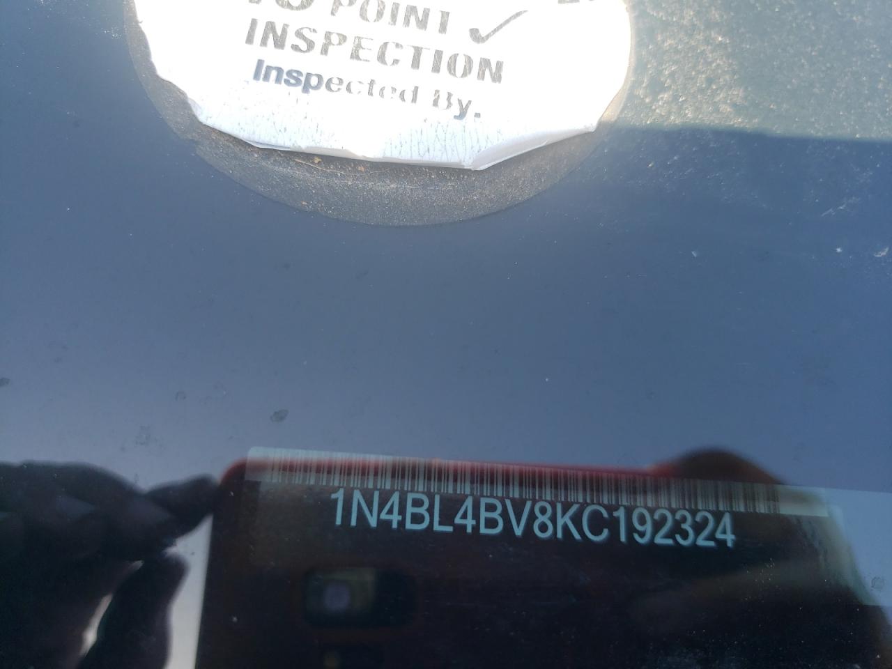 Photo 10 from auction – 2019 NISSAN ALTIMA S with VIN 1N4BL4BV8KC192324
