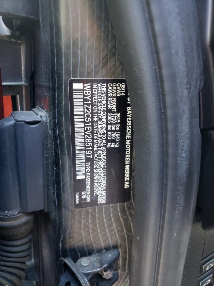 Zdjęcie 10 z aukcji – 2014 BMW I3 BEV z VIN WBY1Z2C51EV285197