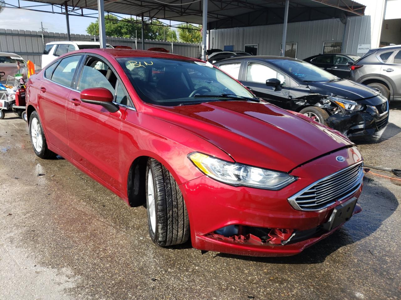 Photo 1 from auction – 2018 FORD FUSION SE with VIN 3FA6P0HD2JR184880