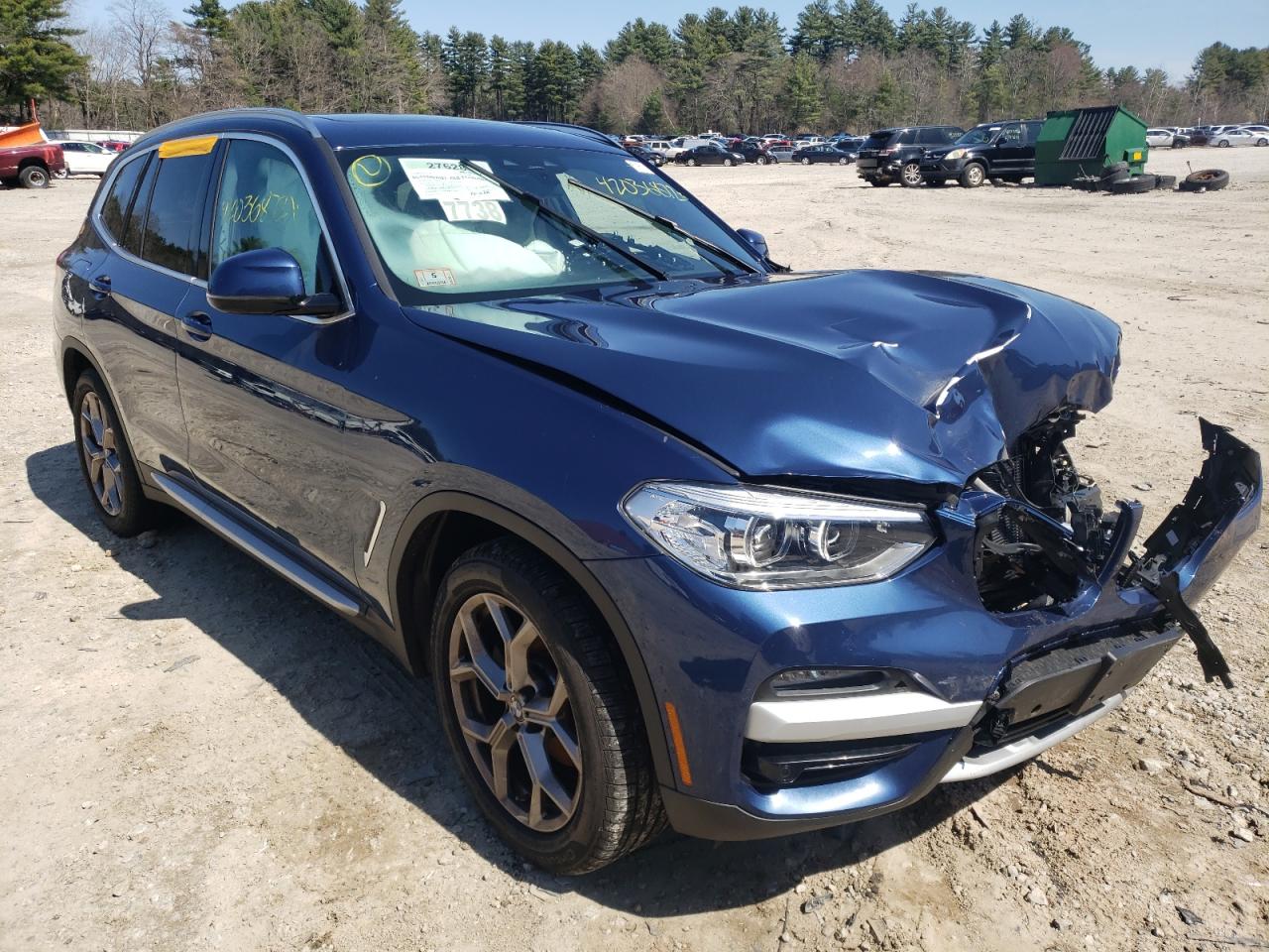BMW X3 XDRIVE3 2021 with VIN 5UXTY5C09M9G24042 - Photo from auction