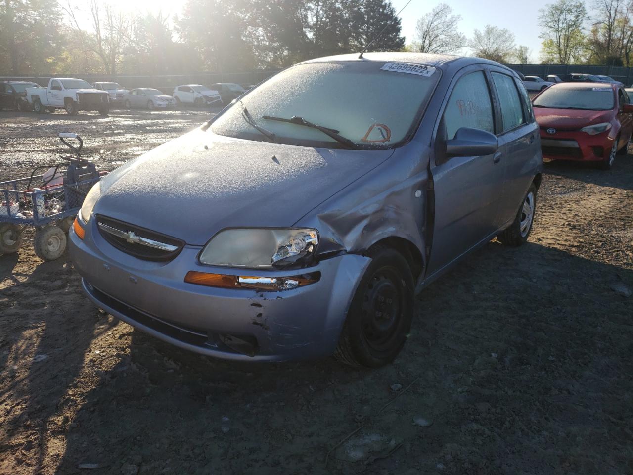 Photo 2 from auction – 2007 CHEVROLET AVEO BASE with VIN KL1TD66687B695866