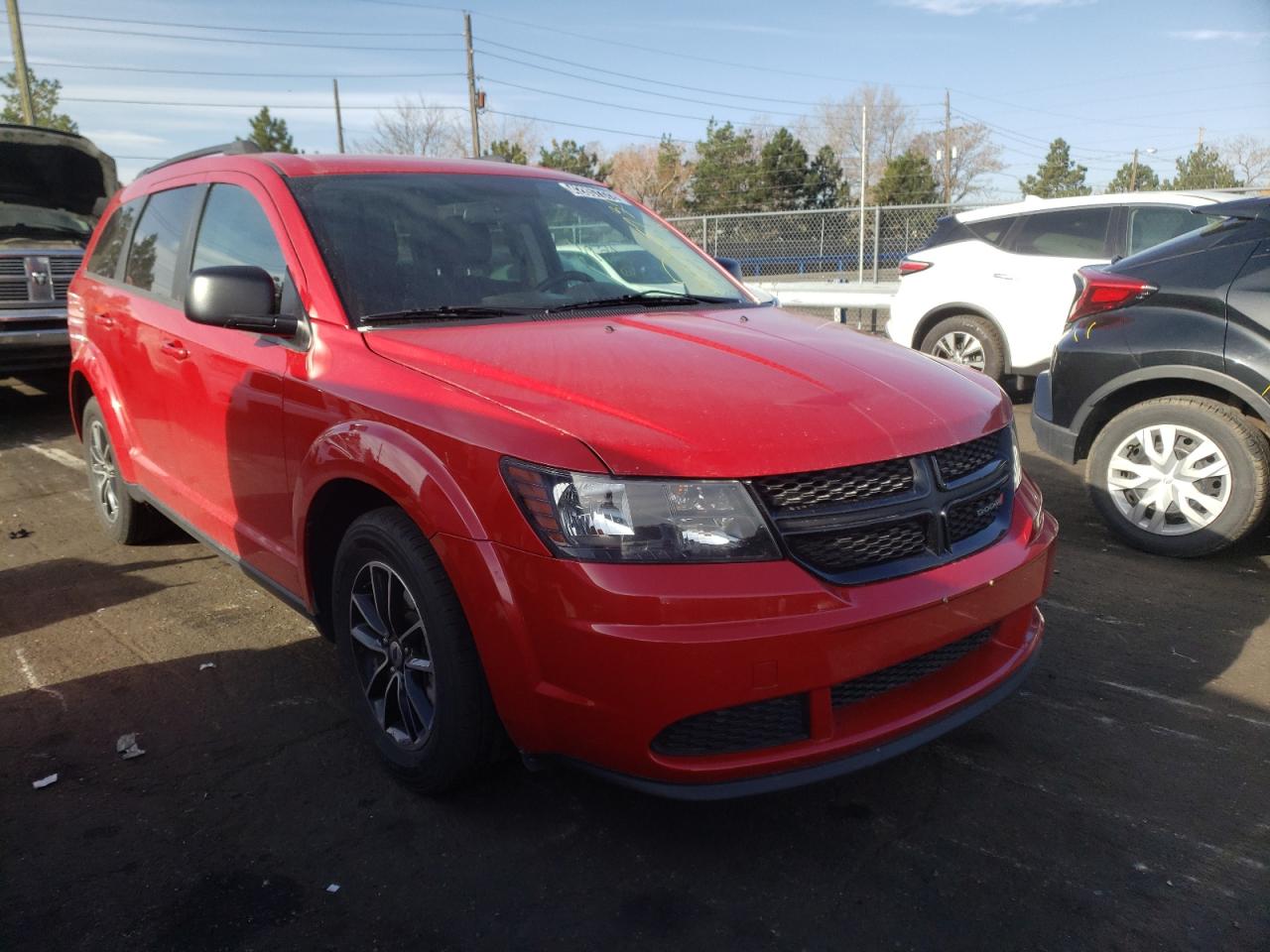 DODGE JOURNEY SE 2018 with VIN 3C4PDCAB7JT347592 - Photo from auction