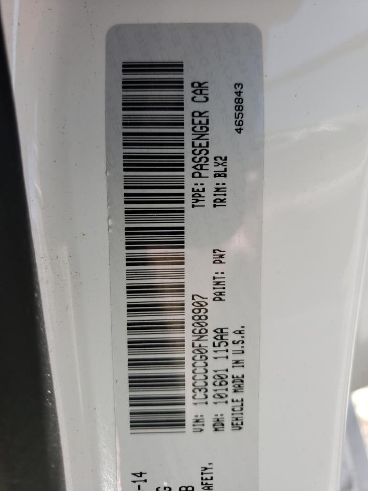 Photo 10 from auction – 2015 CHRYSLER 200 C with VIN 1C3CCCCG0FN608907