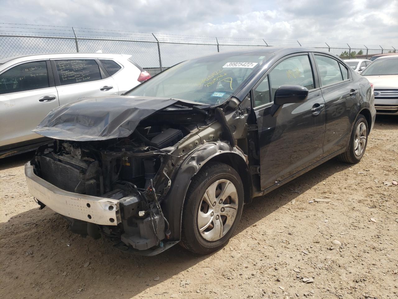 Photo 2 from auction – 2015 HONDA CIVIC LX with VIN 19XFB2F56FE281546