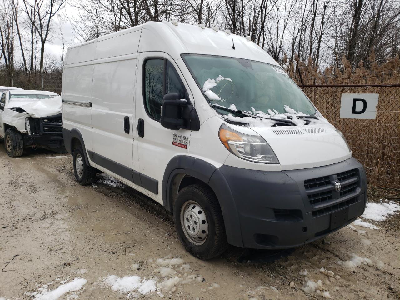 RAM PROMASTER 2018 with VIN 3C6TRVBG4JE117915 - Photo from auction