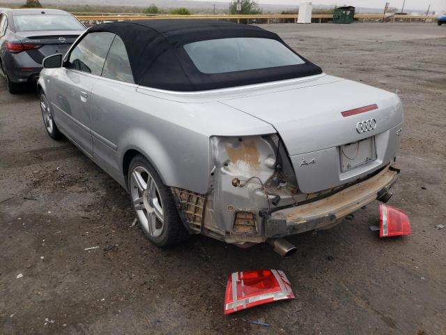 Photo 3 from auction – 2007 AUDI A4 2.0T CA with VIN WAUDF48H77K032439