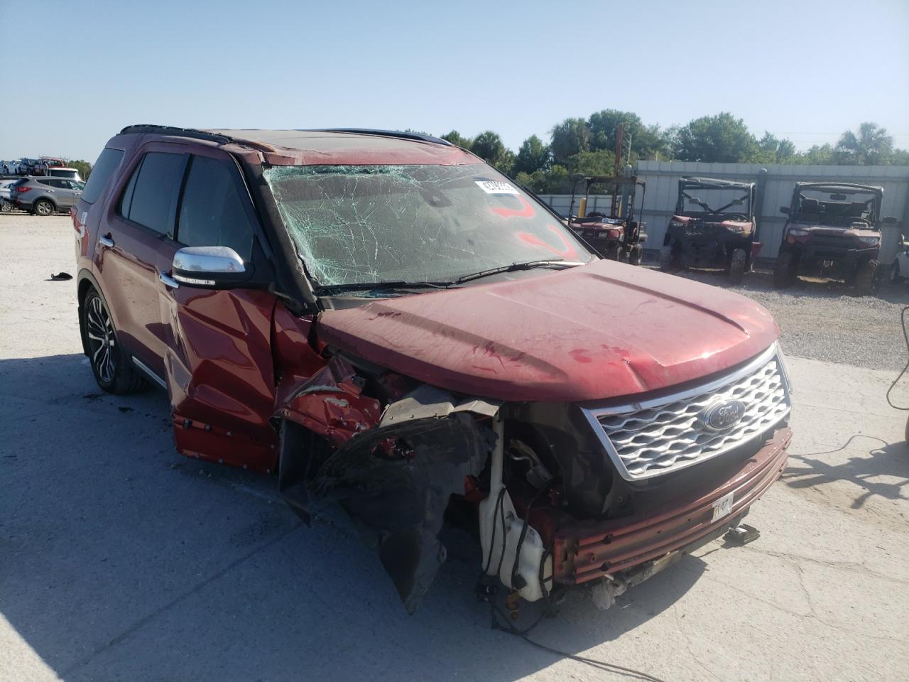 FORD EXPLORER P 2017 with VIN 1FM5K8HT0HGD79545 - Photo from auction