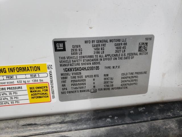 Photo 10 from auction – 2017 GMC ACADIA LIM with VIN 1GKKVSKD4HJ200105