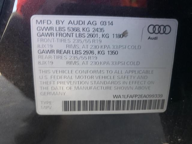 Photo 10 from auction – 2014 AUDI Q5 PREMIUM with VIN WA1LFAFP2EA099339