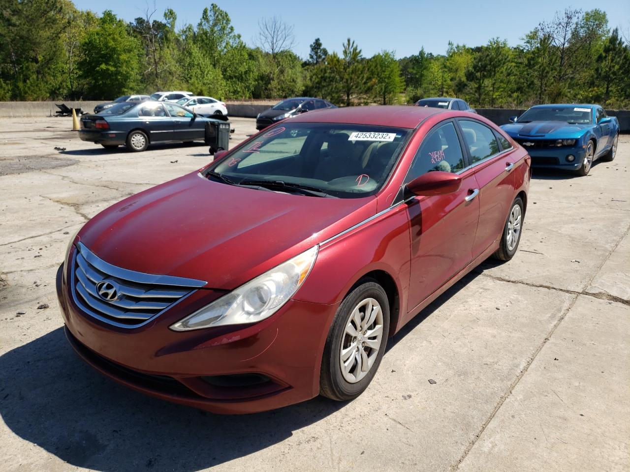 Photo 2 from auction – 2011 HYUNDAI SONATA GLS with VIN 5NPEB4AC6BH084329