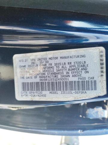 Photo 10 from auction – 2001 TOYOTA COROLLA CE with VIN 1NXBR12E51Z490051