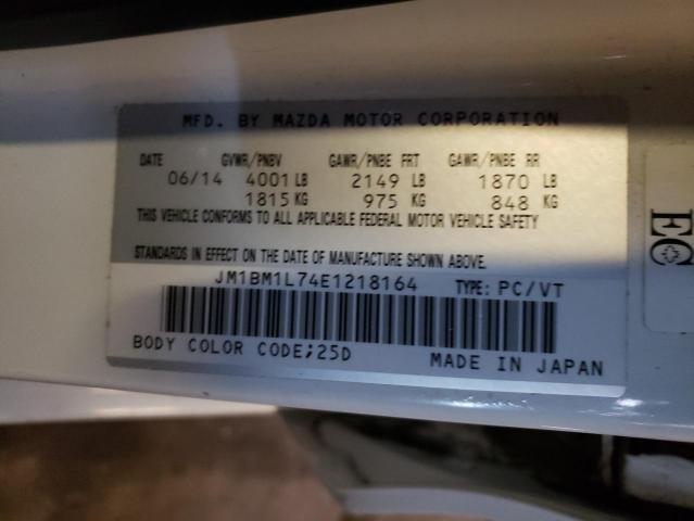 Photo 10 from auction – 2014 MAZDA 3 TOURING with VIN JM1BM1L74E1218164