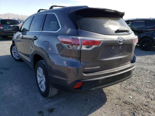 Photo 3 from auction – 2015 TOYOTA HIGHLANDER with VIN 5TDZKRFH8FS090569
