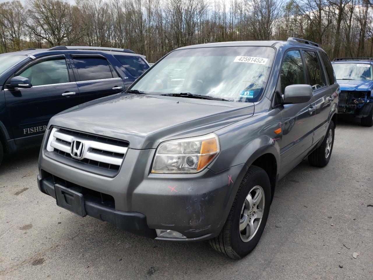 Photo 2 from auction – 2007 HONDA PILOT EX with VIN 2HKYF18437H533942