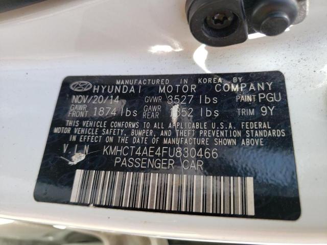 Photo 10 from auction – 2015 HYUNDAI ACCENT GLS with VIN KMHCT4AE4FU830466