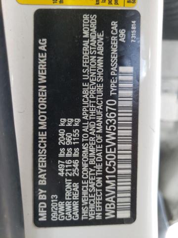 Photo 10 from auction – 2014 BMW X1 SDRIVE2 with VIN WBAVM1C50EVW53670