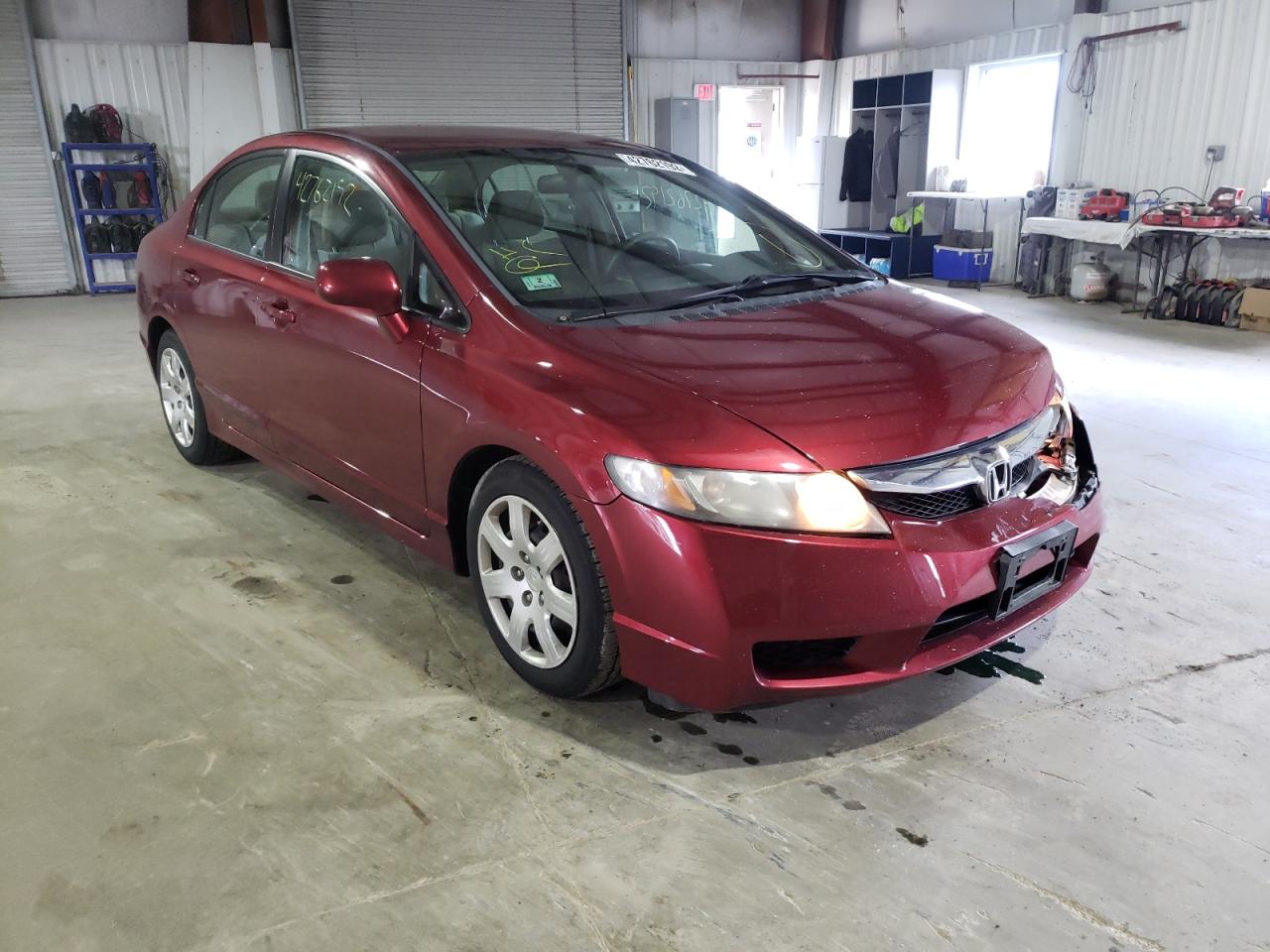 HONDA CIVIC LX 2011 with VIN 2HGFA1F57BH550389 - Photo from auction