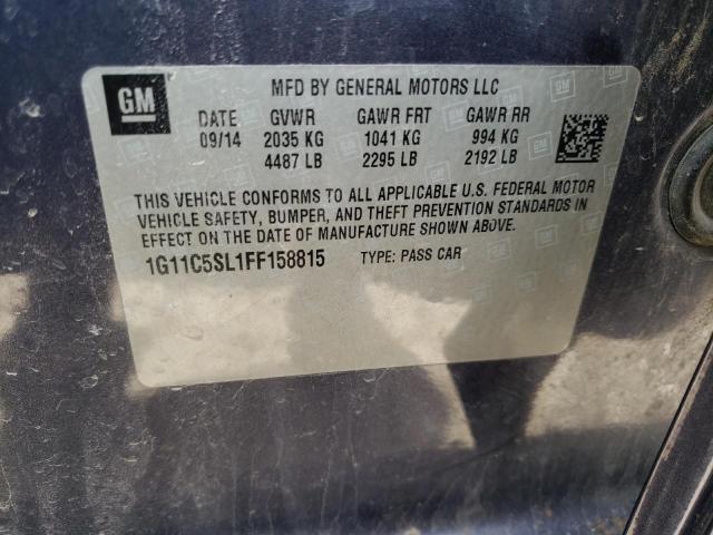 Photo 10 from auction – 2015 CHEVROLET MALIBU 1LT with VIN 1G11C5SL1FF158815