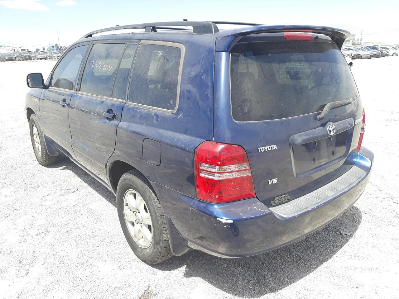 Photo 3 from auction – 2002 TOYOTA HIGHLANDER with VIN JTEGF21A920053519