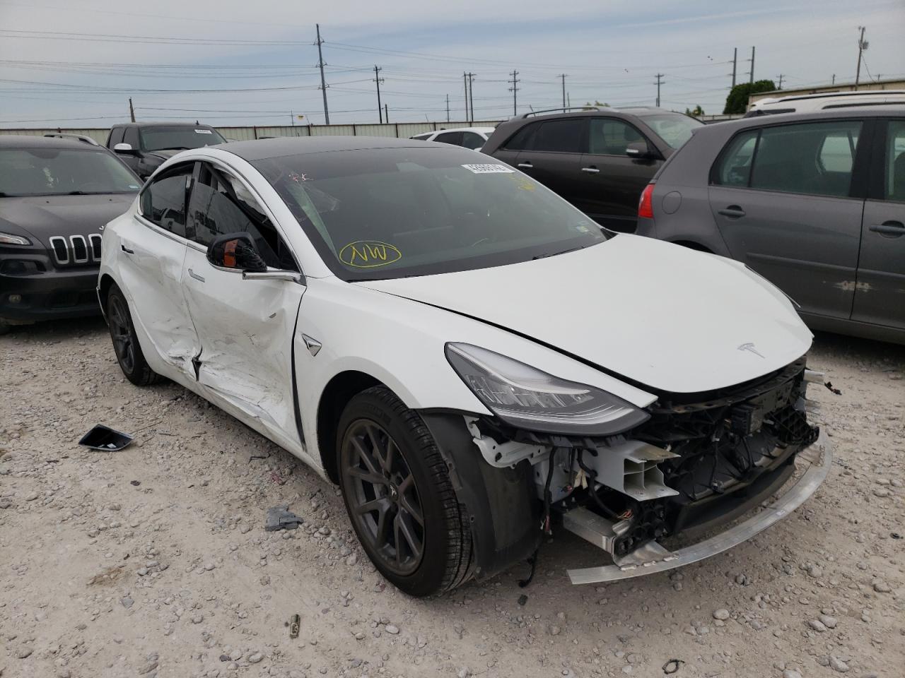 TESLA MODEL 3 2020 with VIN 5YJ3E1EA0LF799645 - Photo from auction
