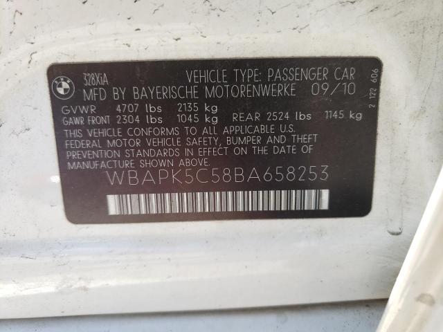 Photo 1 from auction – 2011 BMW 328 XI SUL with VIN WBAPK5C58BA658253