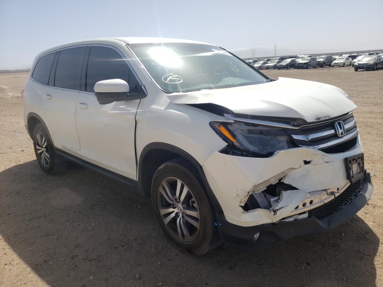 HONDA PILOT EX 2018 with VIN 5FNYF5H39JB027794 - Photo from auction