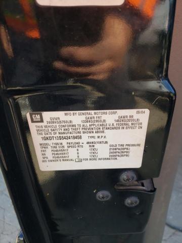 Photo 10 from auction – 2004 GMC ENVOY with VIN 1GKDT13S642418458
