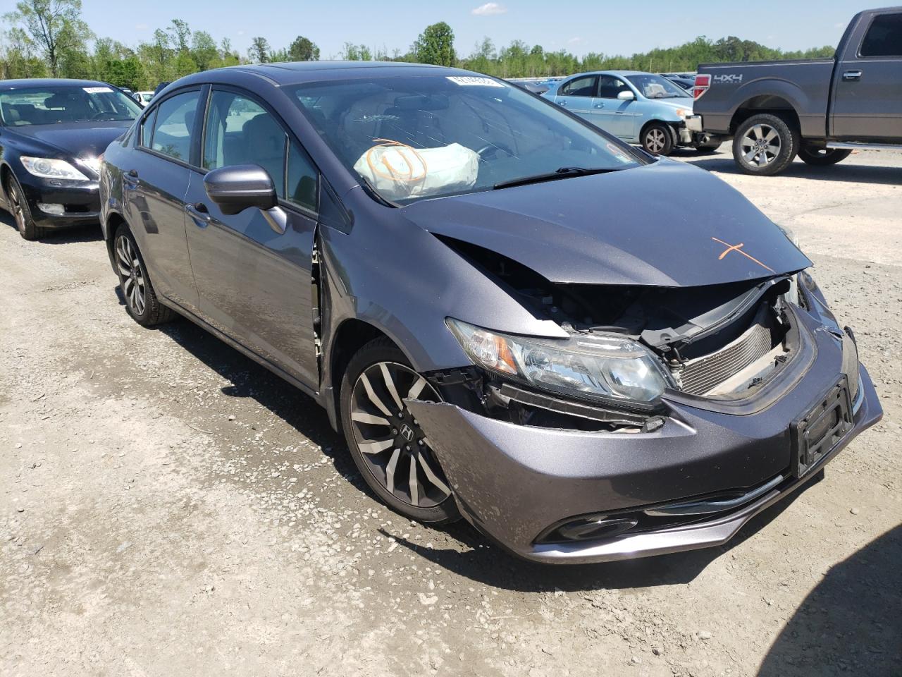 Photo 1 from auction – 2015 HONDA CIVIC EXL with VIN 2HGFB2F98FH506588