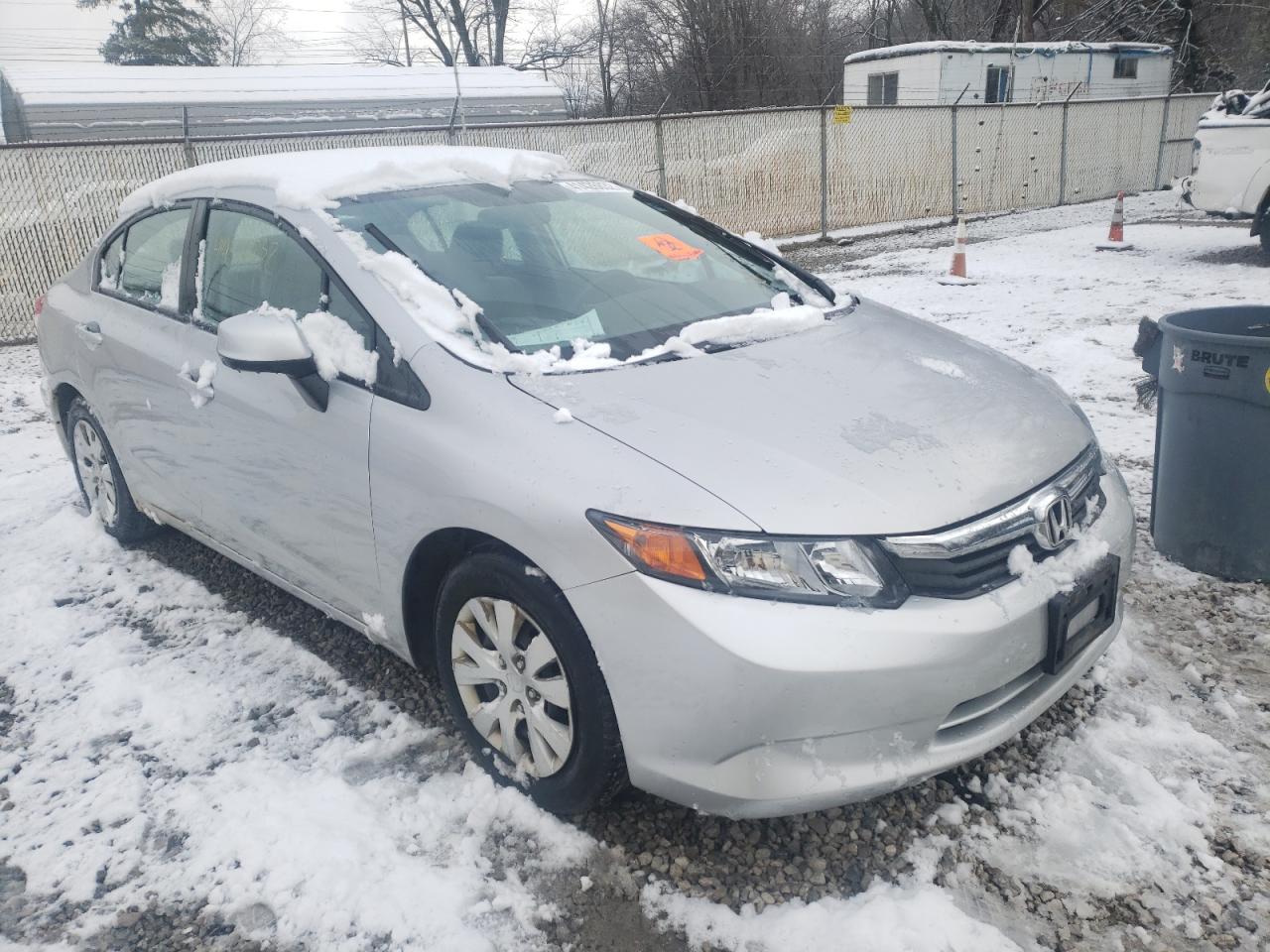 HONDA CIVIC LX 2012 with VIN 19XFB2F57CE012192 - Photo from auction