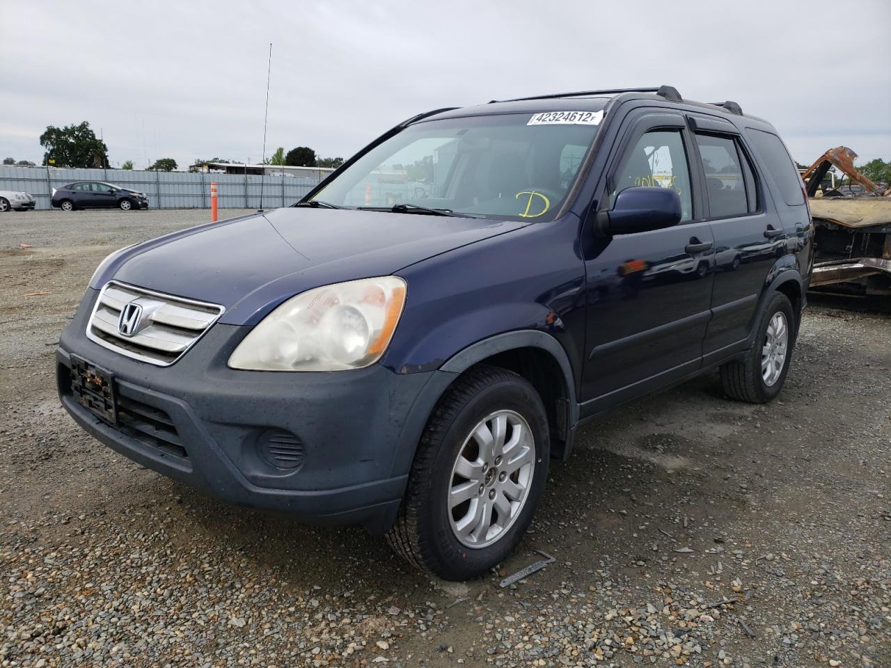 Photo 2 from auction – 2006 HONDA CR-V EX with VIN JHLRD78856C039997