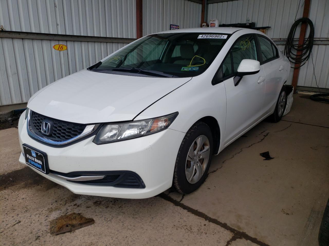 Photo 2 from auction – 2013 HONDA CIVIC LX with VIN 19XFB2F58DE248528