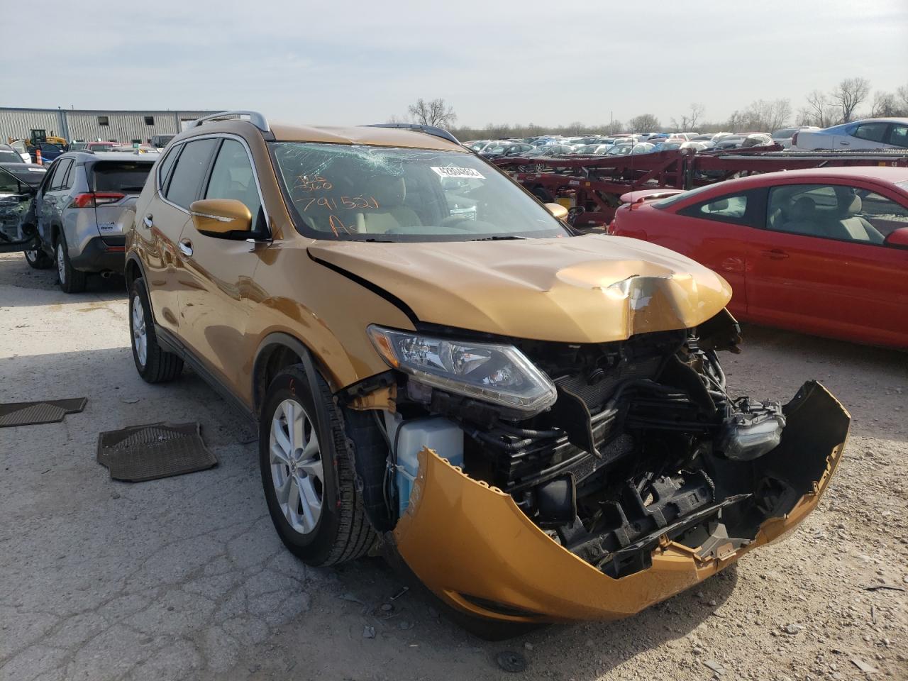 NISSAN ROGUE S 2014 with VIN 5N1AT2MV4EC791521 - Photo from auction