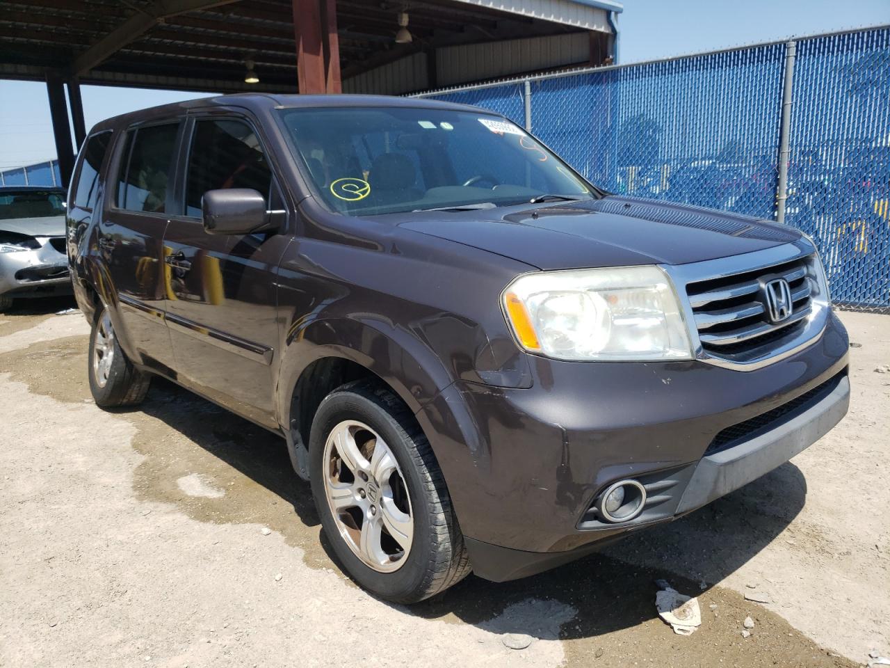 HONDA PILOT EXL 2014 with VIN 5FNYF3H55EB027285 - Photo from auction