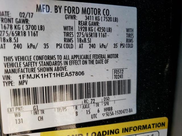 Photo 10 from auction – 2017 FORD EXPEDITION with VIN 1FMJK1HT1HEA57806