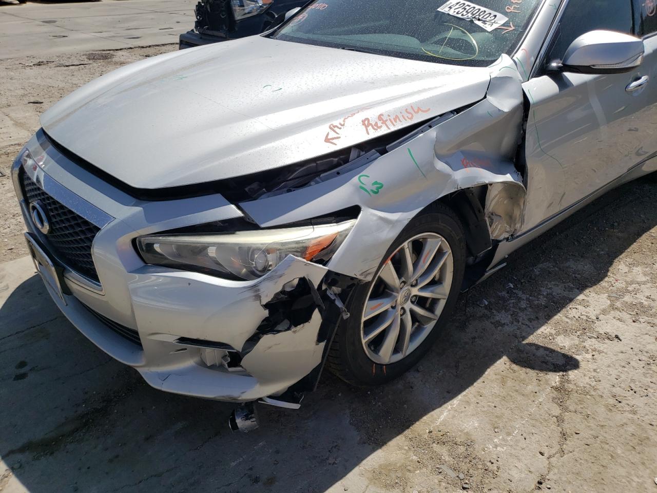 Photo 9 from auction – 2014 INFINITI Q50 BASE with VIN JN1BV7ARXEM682467