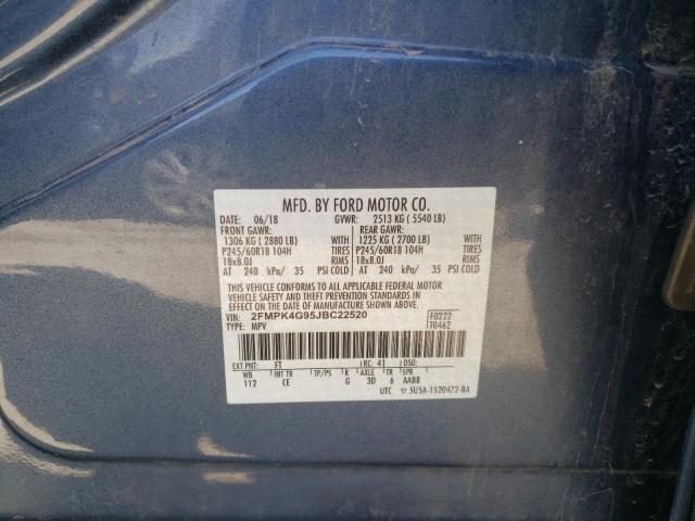 Photo 10 from auction – 2018 FORD EDGE SE with VIN 2FMPK4G95JBC22520