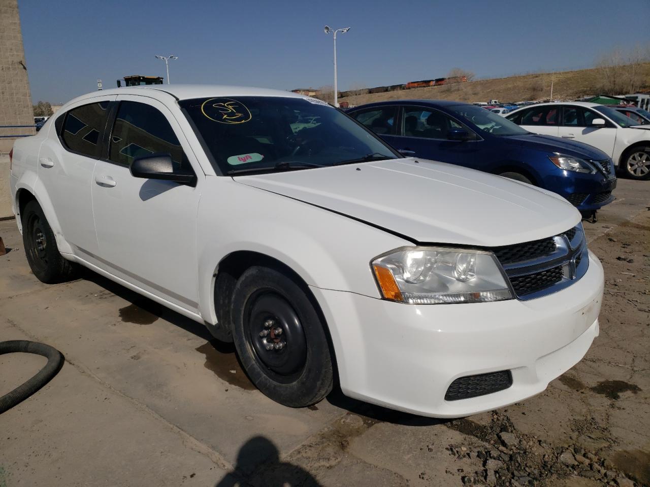 DODGE AVENGER SE 2013 with VIN 1C3CDZAB7DN581757 - Photo from auction