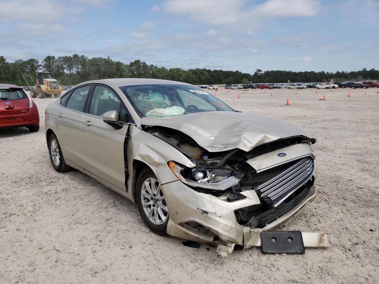 FORD FUSION S 2018 with VIN 3FA6P0G76JR166703 - Photo from auction