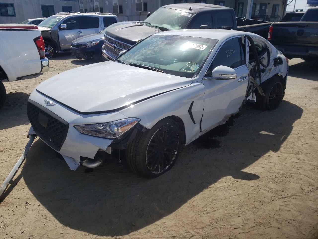Photo 2 from auction – 2021 GENESIS G70 with VIN KMTG64LA1MU067148