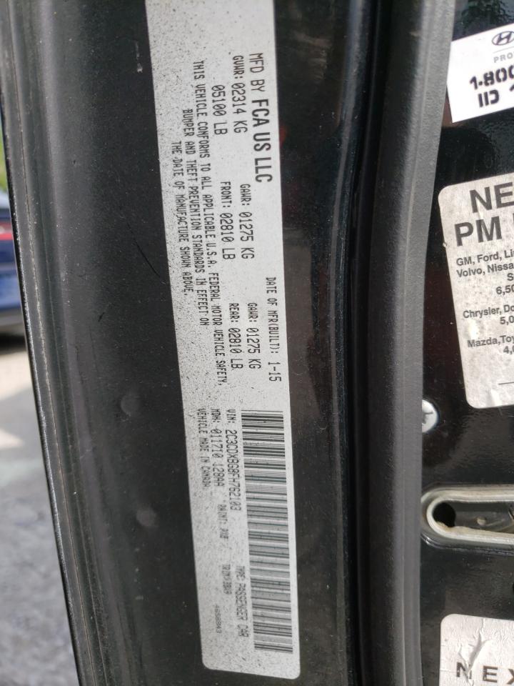 Photo 10 from auction – 2015 DODGE CHARGER SE with VIN 2C3CDXBG8FH762103