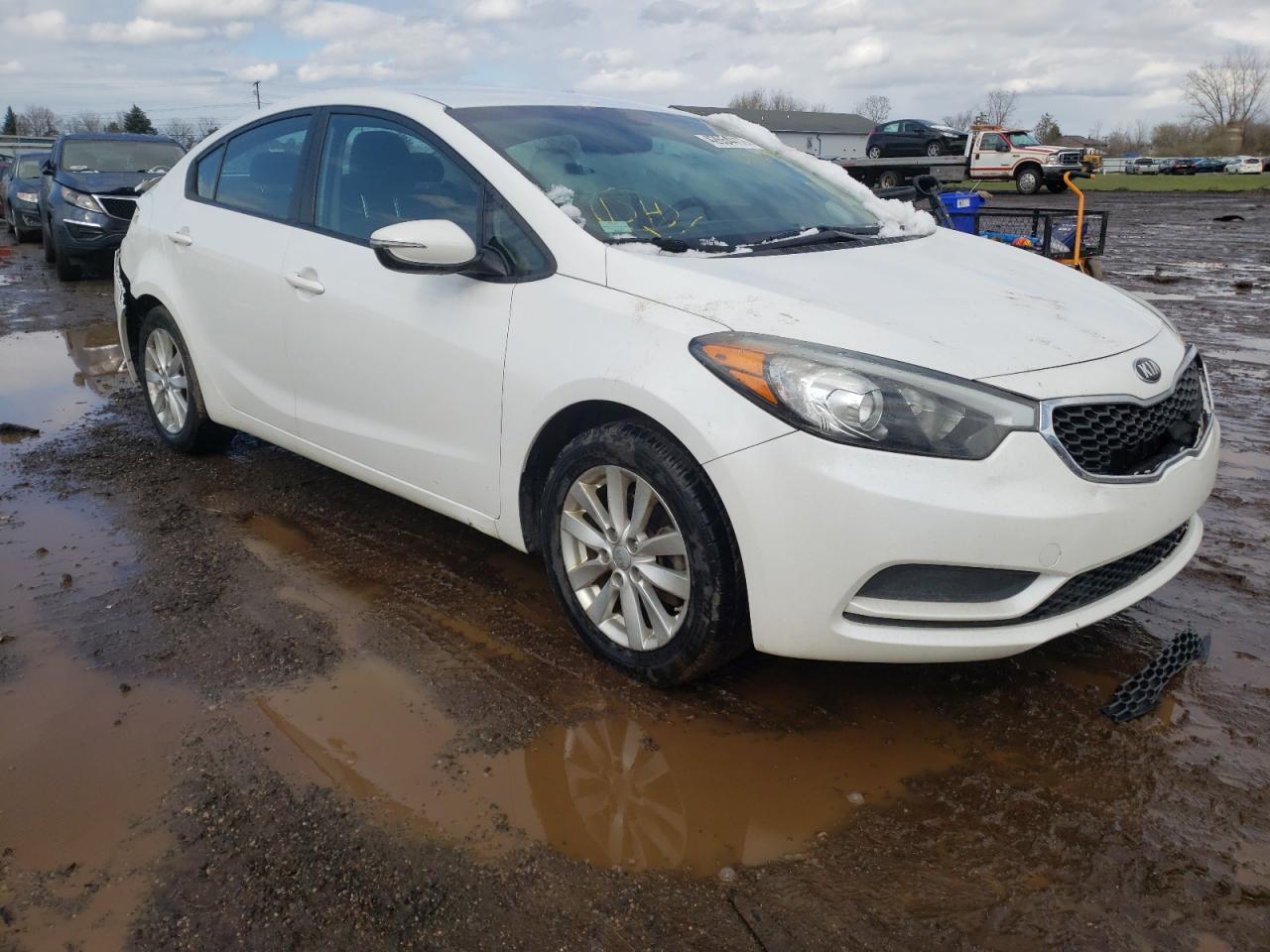 KIA FORTE LX 2014 with VIN KNAFX4A60E5140234 - Photo from auction