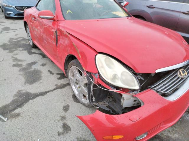 Photo 9 from auction – 2002 LEXUS SC 430 with VIN JTHFN48Y620018369