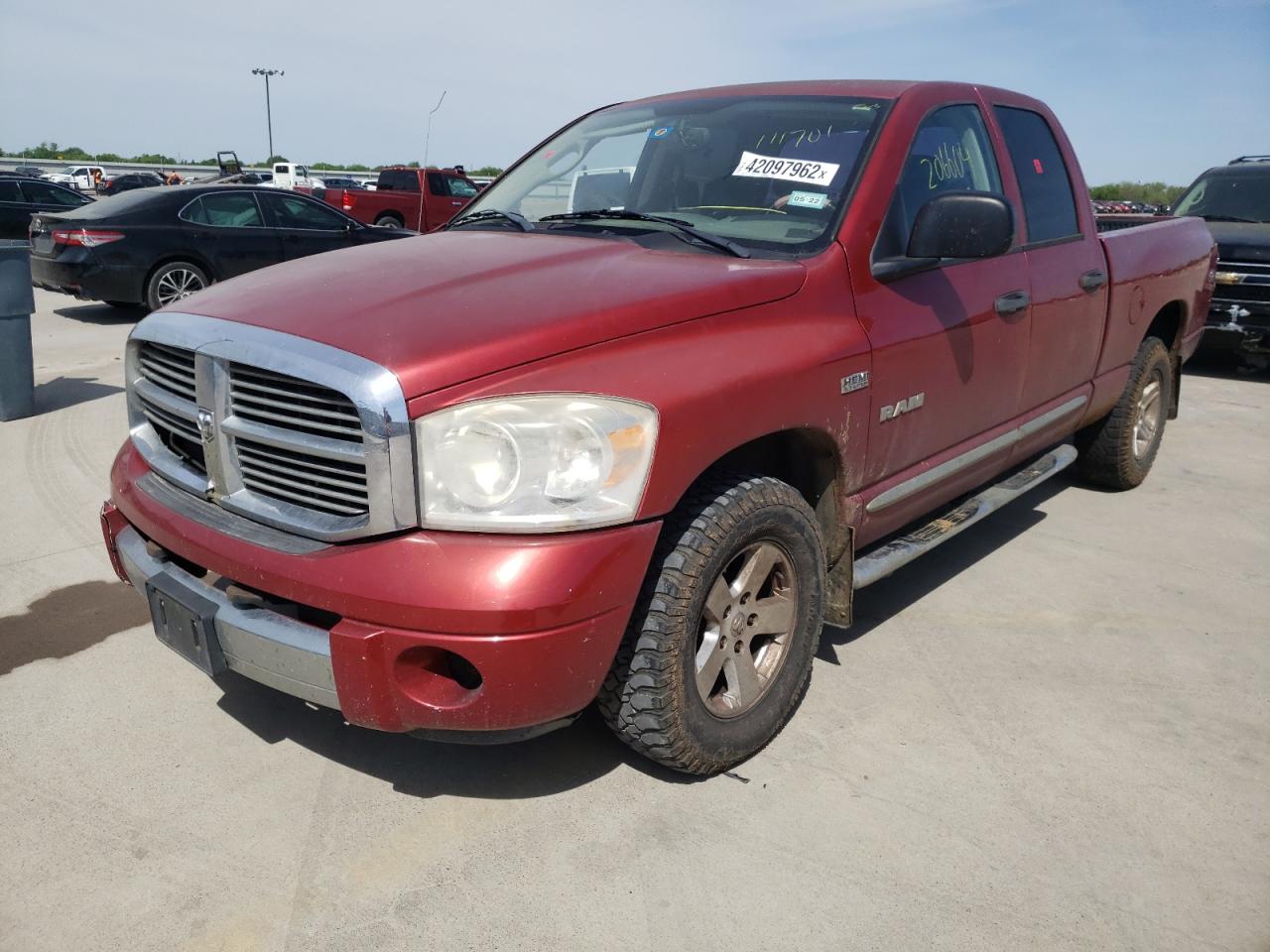 Photo 2 from auction – 2008 DODGE RAM 1500 S with VIN 1D7HA18238J111701