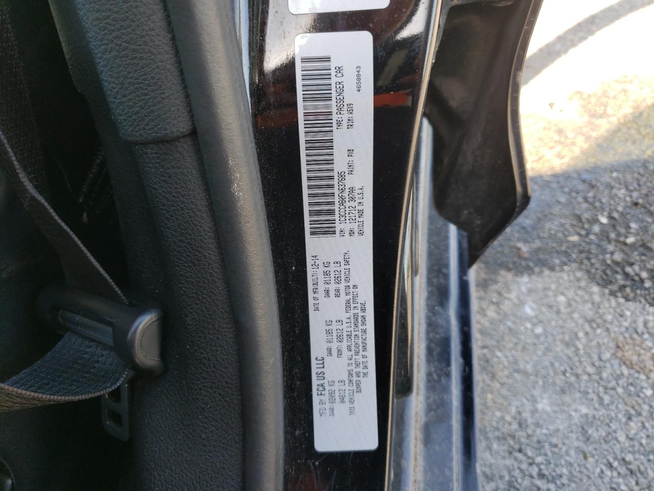 Photo 10 from auction – 2015 CHRYSLER 200 LIMITE with VIN 1C3CCCAB0FN637685