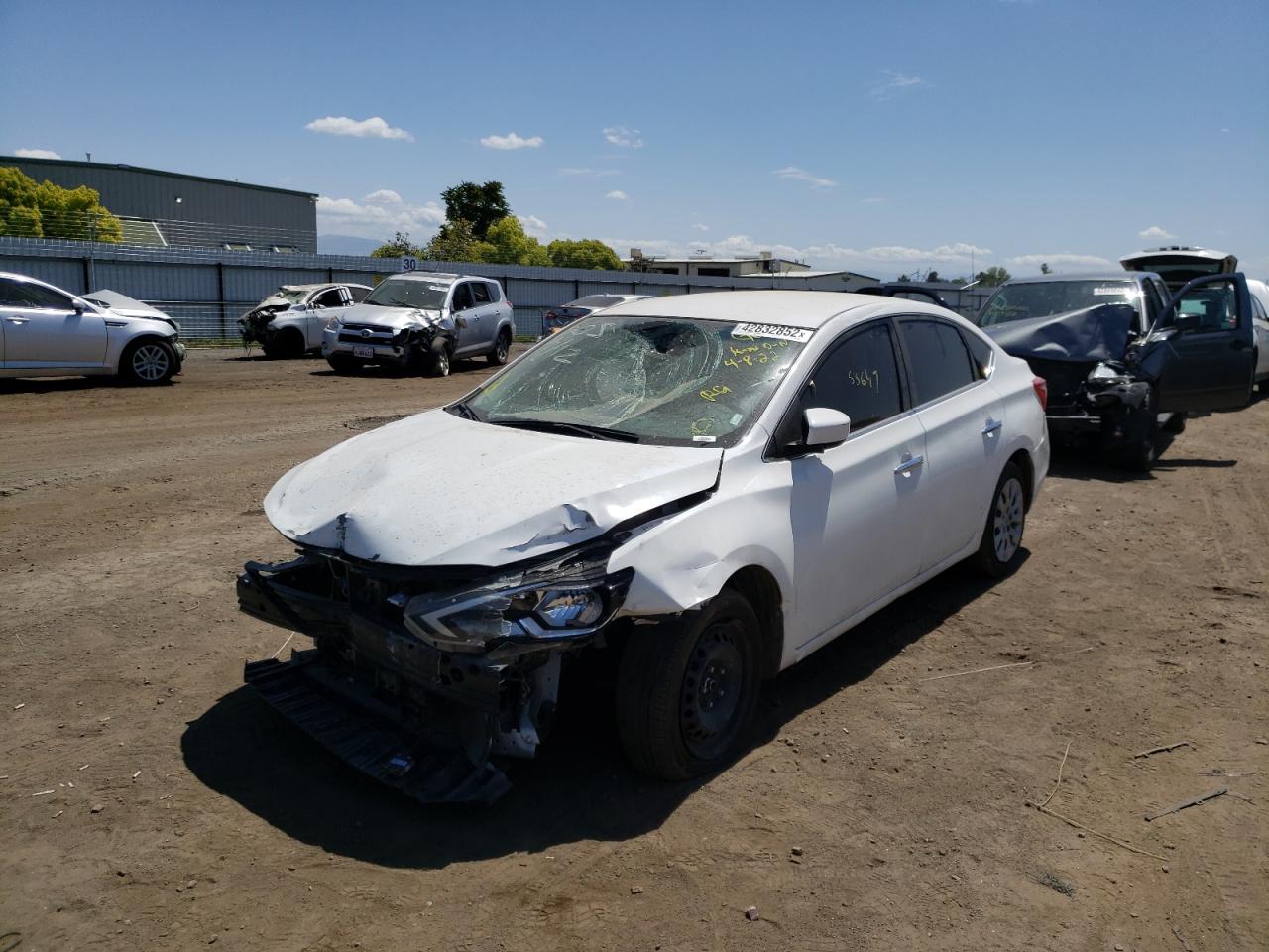 Photo 2 from auction – 2019 NISSAN SENTRA S with VIN 3N1AB7AP1KY383896
