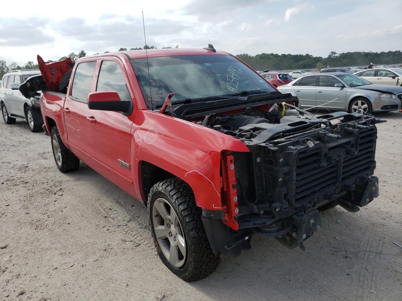 CHEVROLET SILVERADO 2018 with VIN 3GCPCREC0JG179084 - Photo from auction