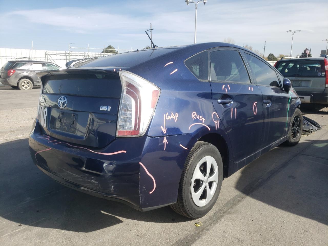 Photo 4 from auction – 2012 TOYOTA PRIUS with VIN JTDKN3DU9C1555780