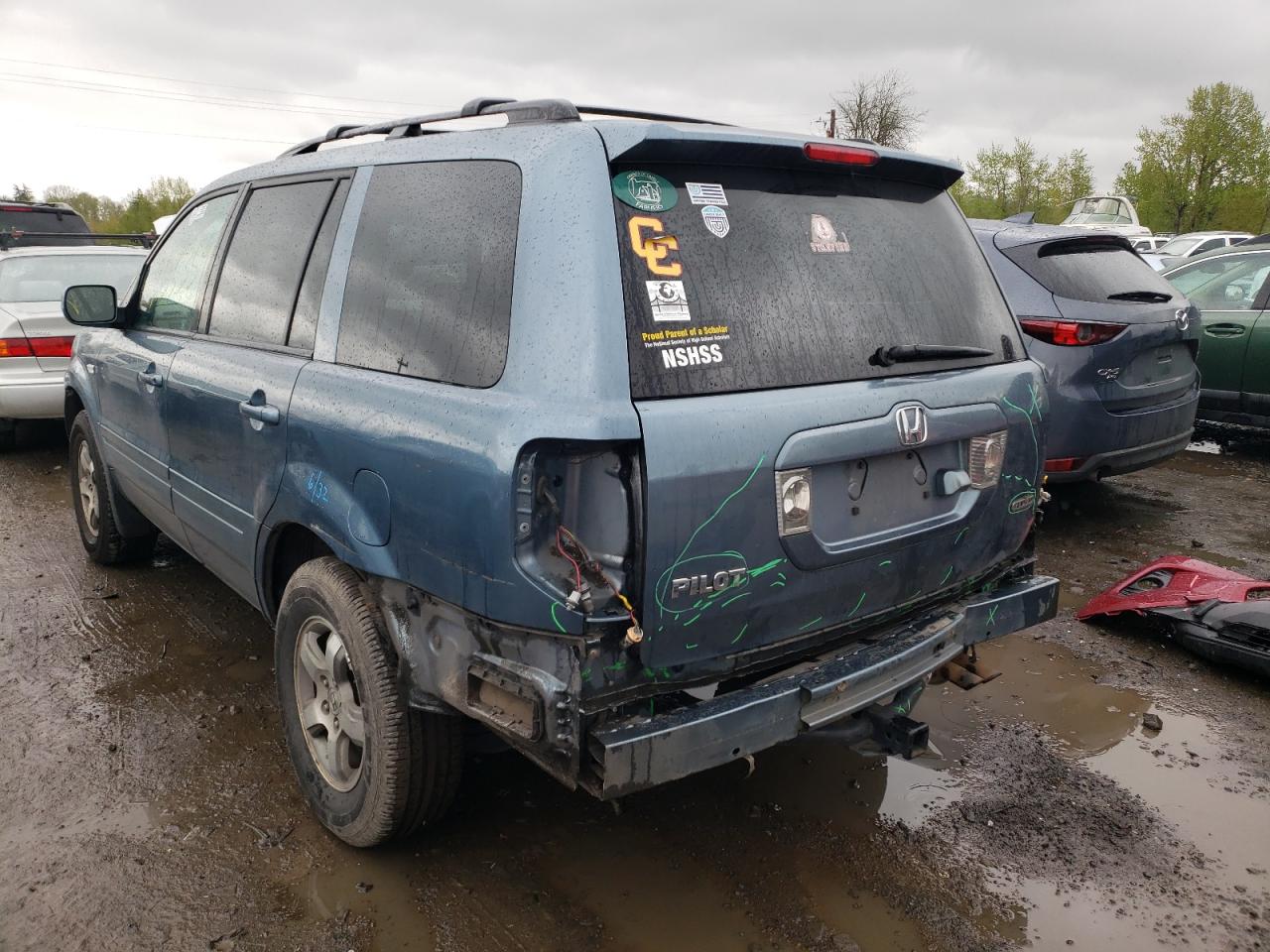 Photo 3 from auction – 2006 HONDA PILOT EX with VIN 2HKYF18796H511579